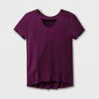 Girls' Basic Short Sleeve T-shirt - Art Class Purple