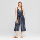 Women's Striped Jumpsuit - Universal Thread Navy