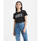 Levi's Women's Perfect Serif Logo Short Sleeve T-shirt - Caviar