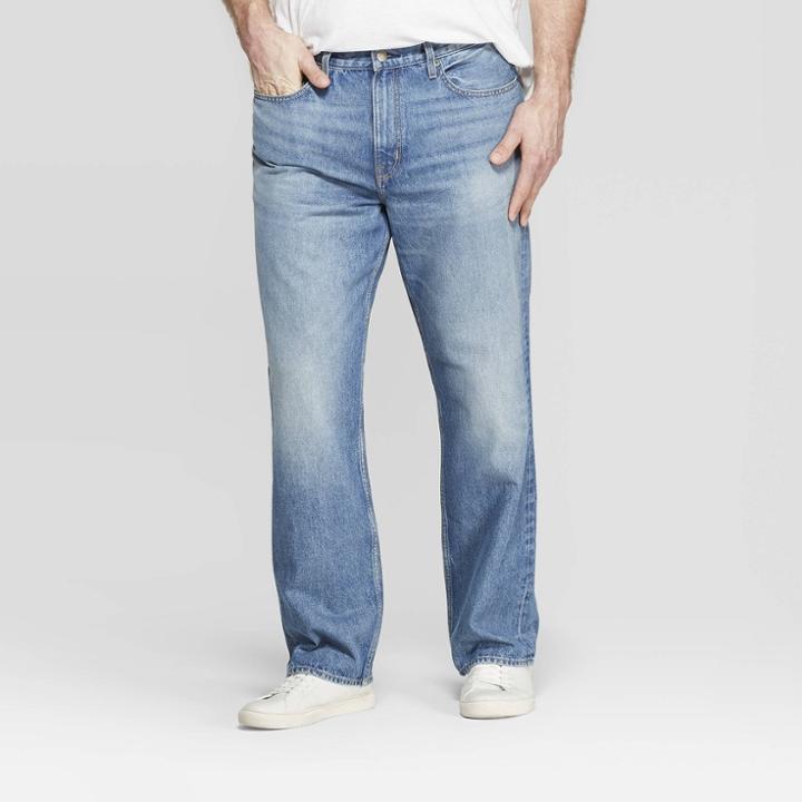 Men's Tall 36 Relaxed Fit Jeans - Goodfellow & Co Denim Blue