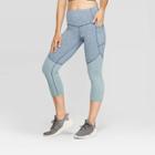 Women's Studio High-waisted Colorblock Capri Leggings 20 - C9 Champion Dark Blue Heather