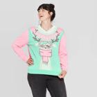 Well Worn Women's Ski You Later Plus Size Graphic Sweater (juniors') - Green