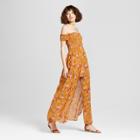 Women's Smocked-top Walkthrough Maxi Romper - Xhilaration (juniors')