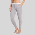 Jockey Generation Women's Retro Vibes Ribbed Jogger Pajama Pants - Gray Heather