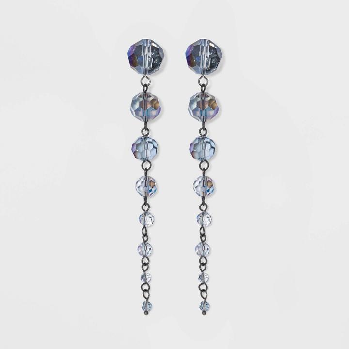 Beaded Drop Earrings - A New Day Blue, Women's