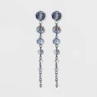 Beaded Drop Earrings - A New Day Blue, Women's