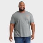 Men's Big & Tall Standard Fit Short Sleeve Crew Neck Graphics T-shirt - Goodfellow & Co Gray/tree