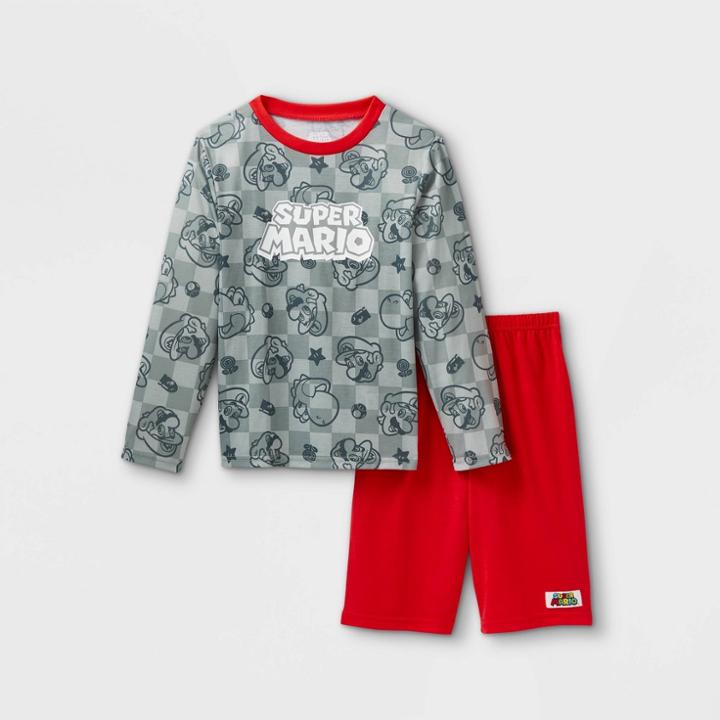 Boys' Super Mario 2pc Jersey Pajama