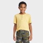 Boys' Short Sleeve Henley T-shirt - Cat & Jack Yellow
