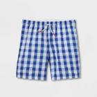 Plusboys' Gingham Seersucker Swim Trunks - Cat & Jack Blue