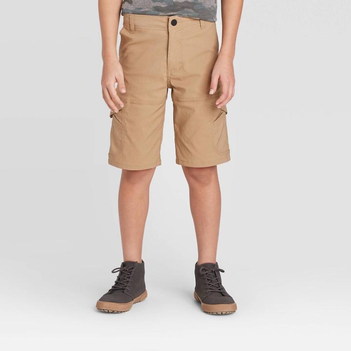 Wrangler Boys' Outdoor Cargo Shorts - Beige