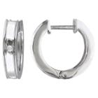 Target 0.02 Ct. T.w. Diamond Accented Cuff Earrings In Sterling Silver - I3 - White