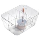 Clarity Divided Cosmetic Bin Clear - Idesign