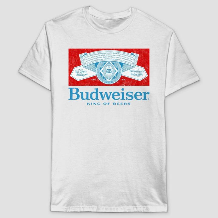 Men's Budweiser Short Sleeve Graphic T-shirt - White