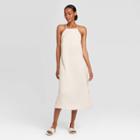Women's Sleeveless Apron Slip Dress - Prologue White