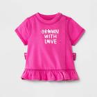 Baby Girls' Adaptive Side Snap Daisy T-shirt - Cat & Jack Pink