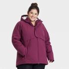 Women's Plus Size Winter Jacket - All In Motion Burgundy