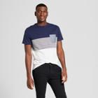 Men's Standard Fit Short Sleeve Color Block T-shirt - Goodfellow & Co Jamestown Blue