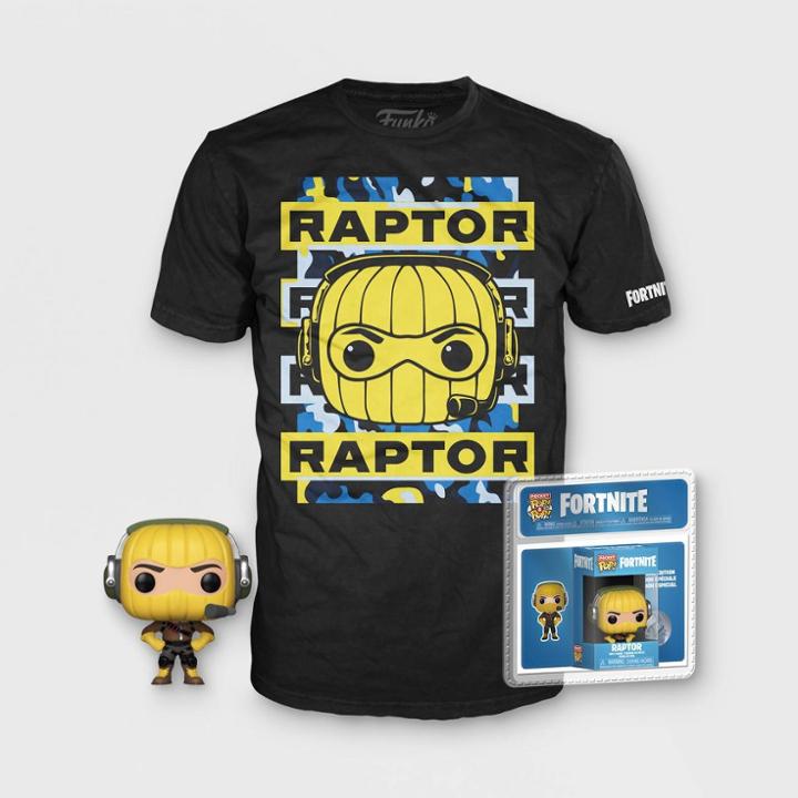 Funko Kids Mini Pop!+t-shirt Fortnite: Raptor - Black