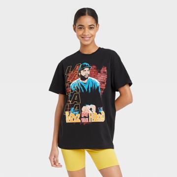 Women's Boyz N The Hood Short Sleeve Oversized Graphic T-shirt - Black