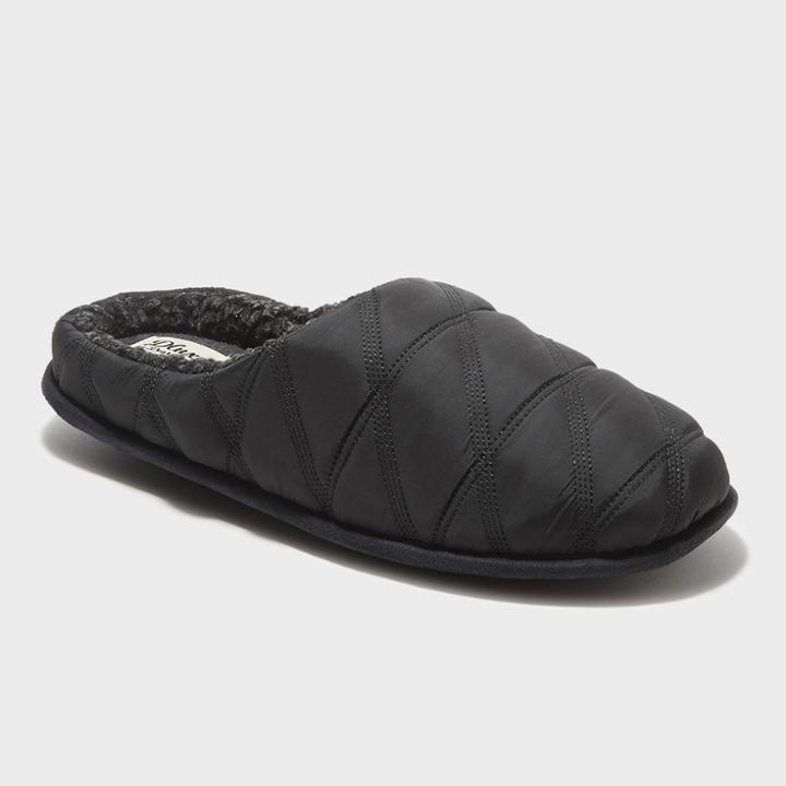 Men's Dluxe By Dearfoams Fritz Scuff Slide Slippers - Black