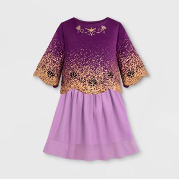 Aladdin Girls' Disney Jasmine Dress - Purple 3 - Disney