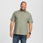 Men's Big & Tall Short Sleeve Novelty Button-down Shirt - Goodfellow & Co Orchid