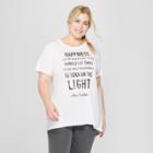 Women's Harry Potter Plus Size Short Sleeve Dumbledore Quote Graphic T-shirt (juniors') White