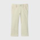 Toddler Girls' Stretch Uniform Straight Fit Pants - Cat & Jack Light Khaki 2t,