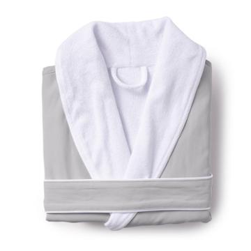 Platinum Bath Robe S/m Sage - Cassadecor, White/green