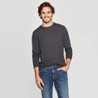 Men's Standard Fit Long Sleeve Lyndale T-shirt - Goodfellow & Co Railroad Gray L, Men's,