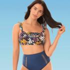 Women's Slimming Control Ruffle Strap Bikini Top - Beach Betty By Miracle Brands M, Women's, Size: Medium,