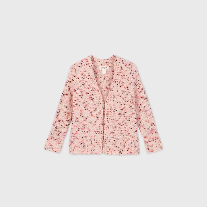 Toddler Girls' Textured Cardigan - Cat & Jack Pink