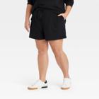 Women's Plus Size Leisure Shorts - Ava & Viv Black X