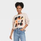 Women's Barbie Squares Graphic Sweatshirt - Oatmeal