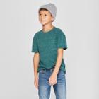 Boys' Short Sleeve Heathered T-shirt - Cat & Jack Green