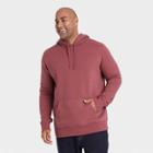 Men's Big & Tall Standard Fit Hooded Sweatshirt - Goodfellow & Co Rubine