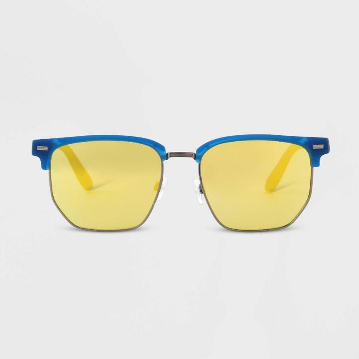 Men's Flat Top Sunglasses - Original Use Blue
