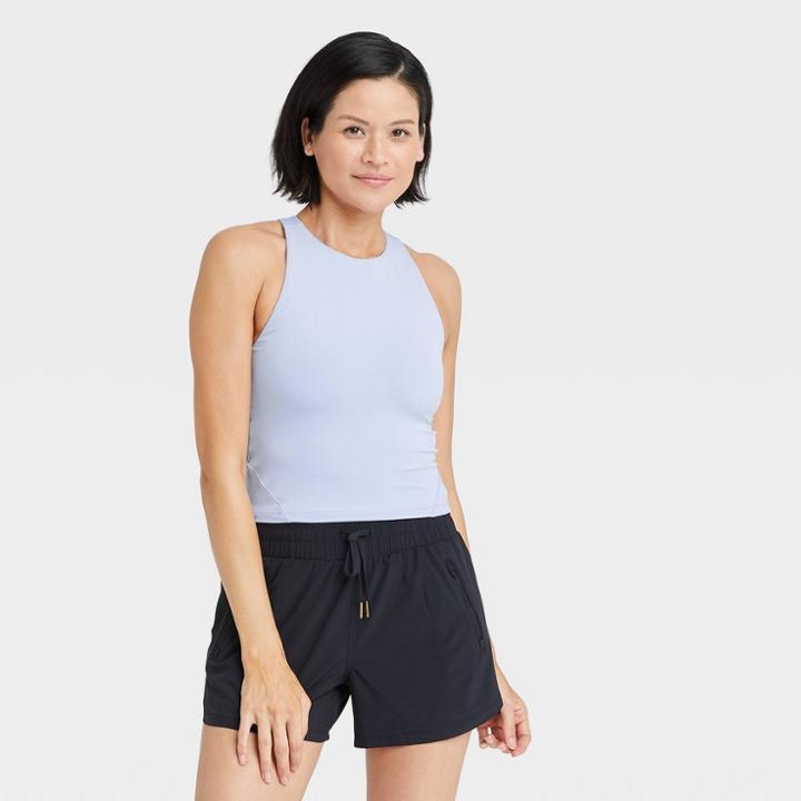 Women's Crop Tank Top - All In Motion Lilac Purple