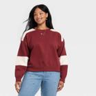 Women's Plus Size Fleece Sweatshirt - Universal Thread Burgundy