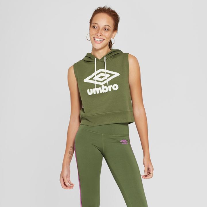 Umbro Women's Sleeveless Sweatshirt - Dark Green