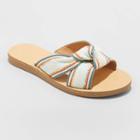 Women's Melody Knotted Slide Sandals - Universal Thread Teal