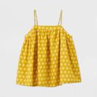 Women's Polka Dot Thin Strap Flowy Tank Top - Universal Thread Yellow