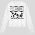 Target Women's Long Sleeve No Doubt Cropped Graphic T-shirt (juniors') - White