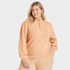 Women's Plus Size Mock Turtleneck Pullover Sweater - Universal Thread Yellow
