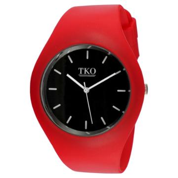 Tko Orlogi Women's Tko Candy Ii Rubber Strap Watch - Red