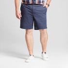 Men's Big & Tall 9 Chambray Linden Flat Front Chino Shorts - Goodfellow & Co Blue 44, Geneva Blue