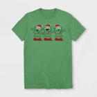 Disney Petitemen's Toy Story Alien Santas Short Sleeve Graphic T-shirt - Kelly Green