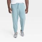 Men's Big & Tall Soft Gym Jogger Pants - All In Motion Heathered Blue
