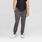 Maternity Drapey Jogger - Isabel Maternity By Ingrid & Isabel Charcoal Heather Gray M, Women's, Size: Medium, Grey/gray/grey